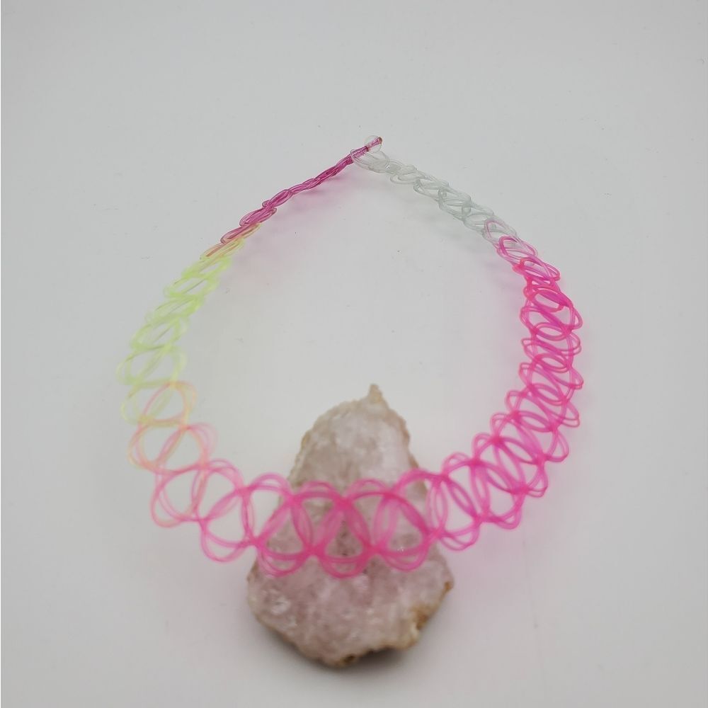 1990 nostalgia it girl ombre choker B1506